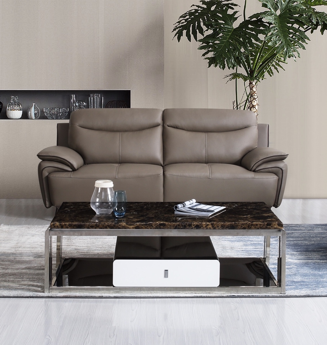 Chicago leather sofa