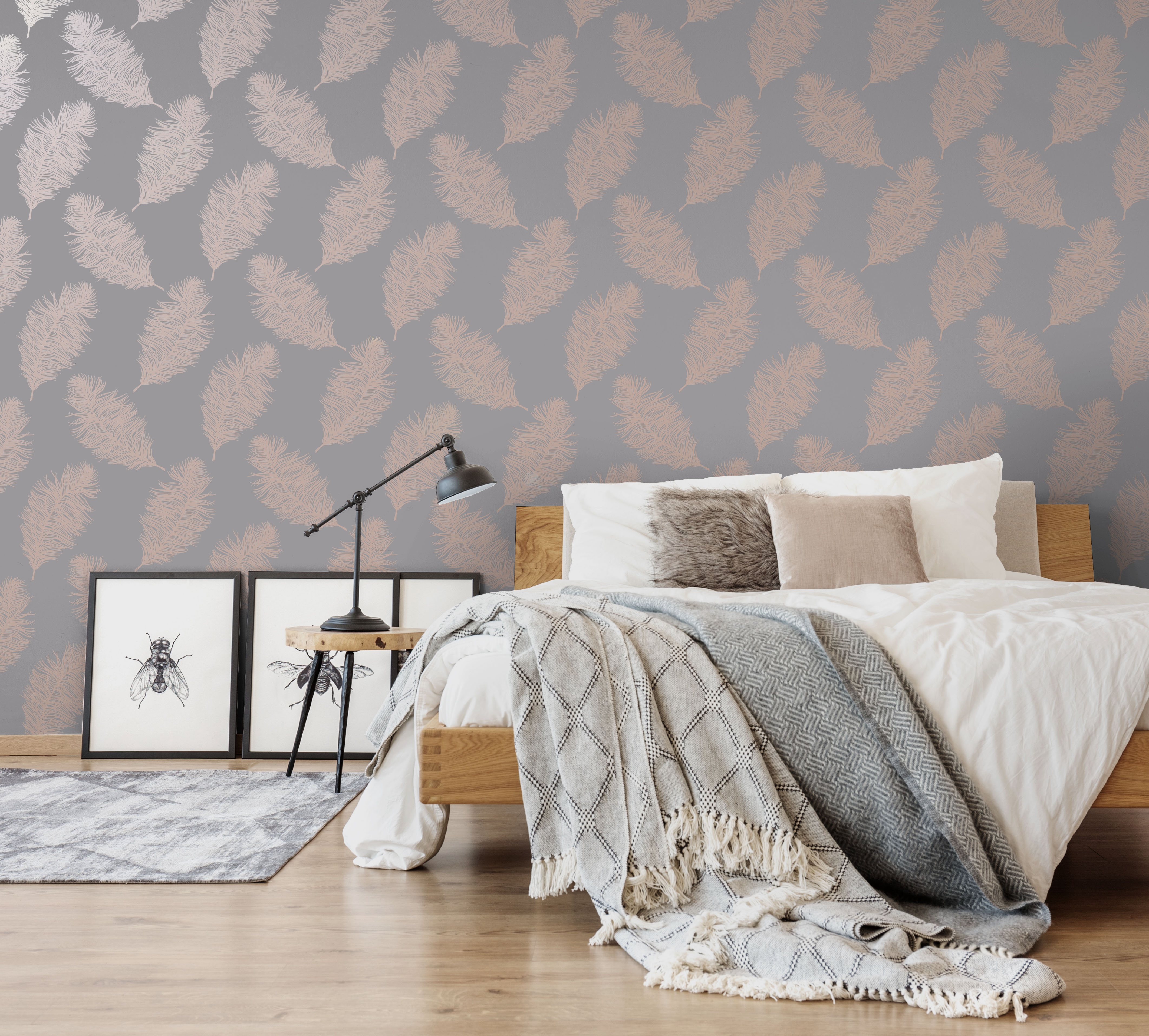 Fawning Feather Wallpaper by Holden Decor